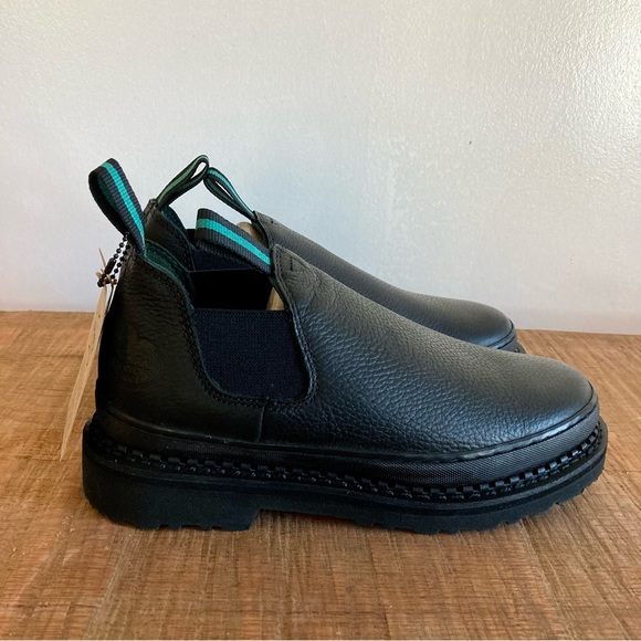 Georgia Boot Men’s Slip & Oil Resistant Work Shoes 7.5 Wide GR270 Romeo NWOB - Picture 2 of 14